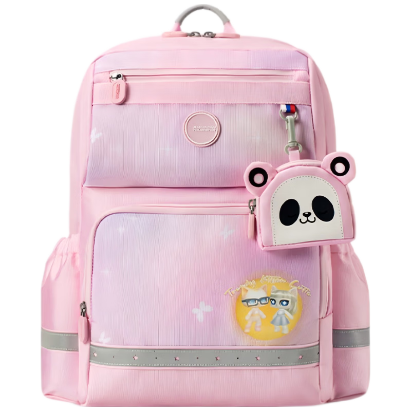 American Tourister Student Backpack 26th Edition for Grades 4-6 Girls, Antibacterial Lightweight Large Capacity NG3