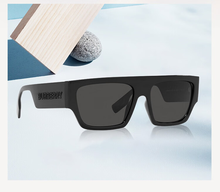 BURBERRY Sunglasses, Driving Sunglasses, Square Men's Modern Fashion Glasses, 0BE4397U, Authentic Product, Gift 5