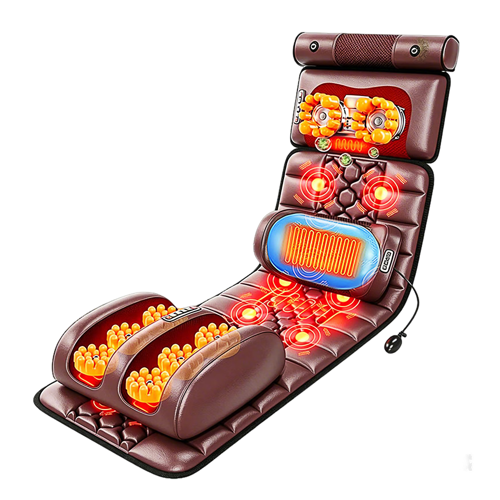 AUX Neck Massager Pad LL-C12 (6-Disc Massage Head Gift Box) Home Full-Body Recliner Massage Chair for Waist and Back, Birthday Gift for Parents