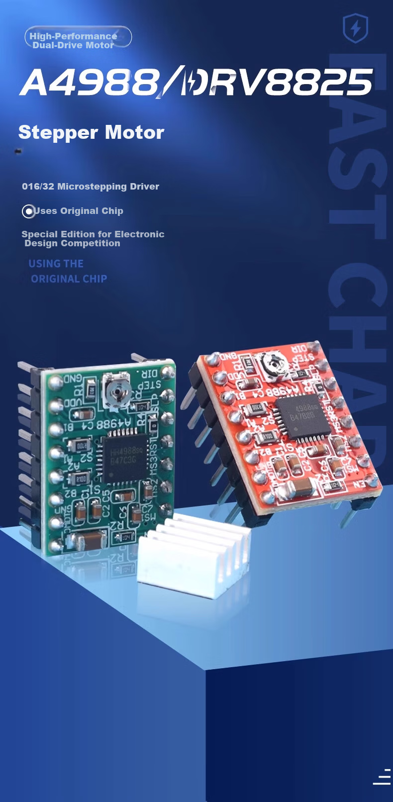 ZAVE 3D Printer Accessories Stepper Motor Driver Expansion Board Blue Board Stepper Motor Driver Module Expansion Board Driver Board Controller Module 1