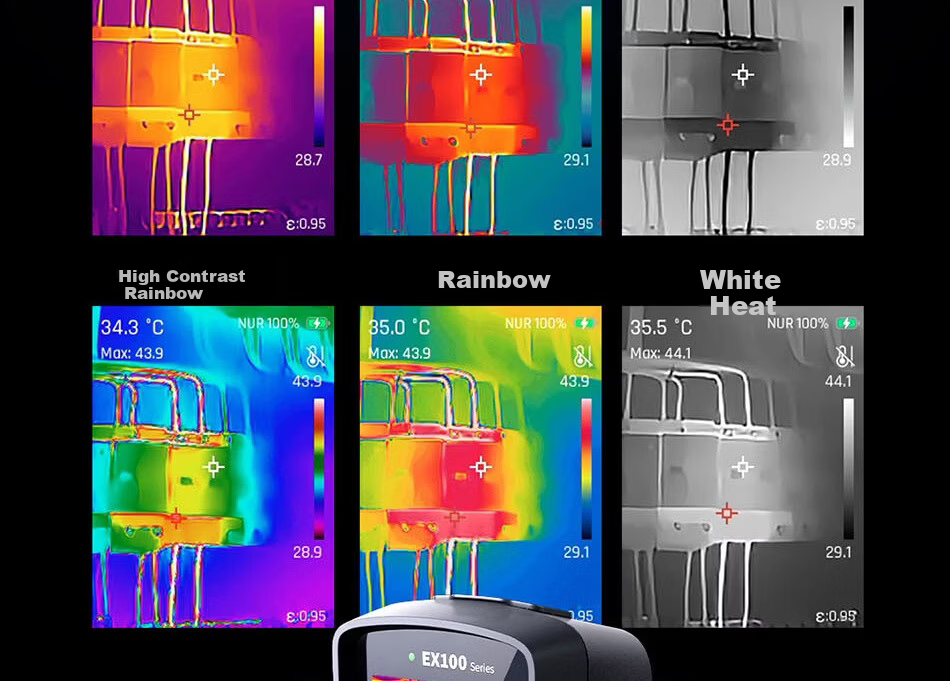 RAYTHINK Flint Infrared Thermal Imager Temperature Measuring Handheld Floor Heating Pipeline Leak Detection Precision Locator Instrument 12