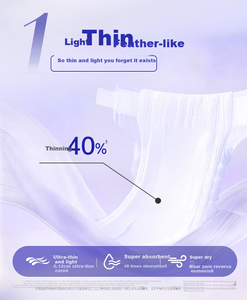 Lelch Ultra-Thin Baby Feather-Light Training Pants XXL Size 34 Pieces (Daytime) Diapers Pull-Up Pants 5
