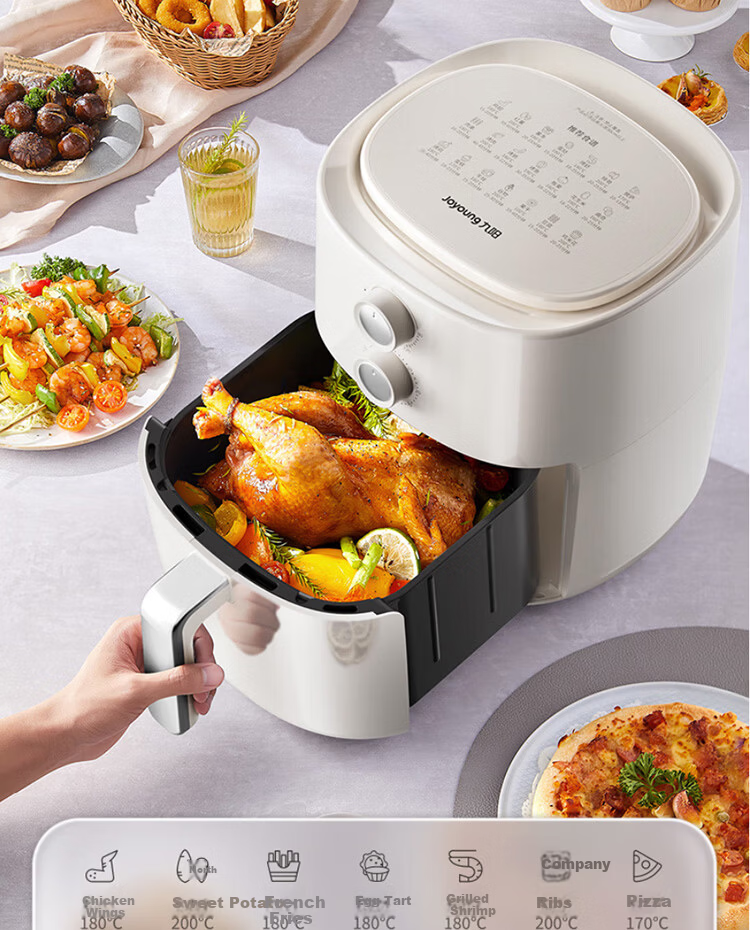 Joyoung Air Fryer Household Smart Multifunctional Steam Oven Combo Oil-Free Fryer 6L French Fries Machine KL-J63A 5