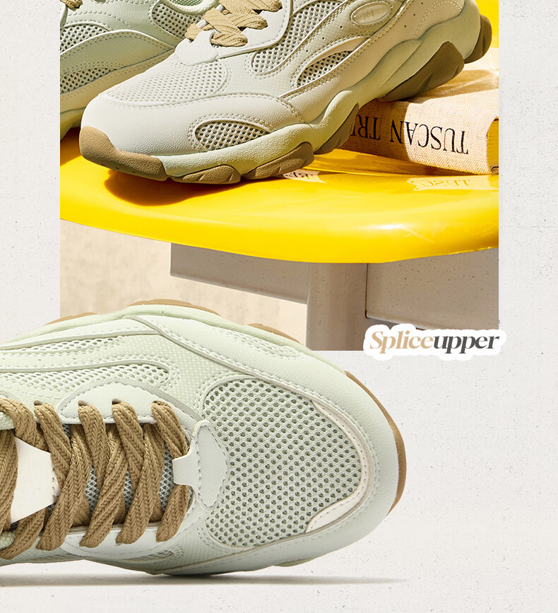361° Women's Summer Thin-Soled Casual Shoes Breathable Mesh Sports Shoes Retro Dad Sneakers 682636763-3 13