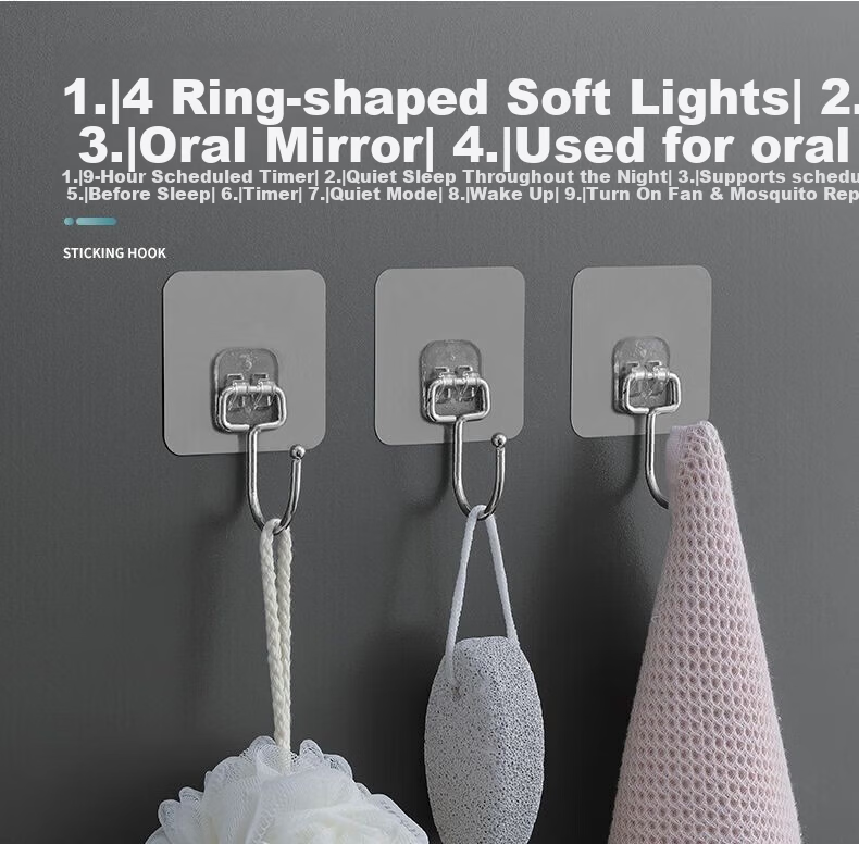 JUQI Wall-Mounted No-Drill Coat Hook for Entryway Door 7