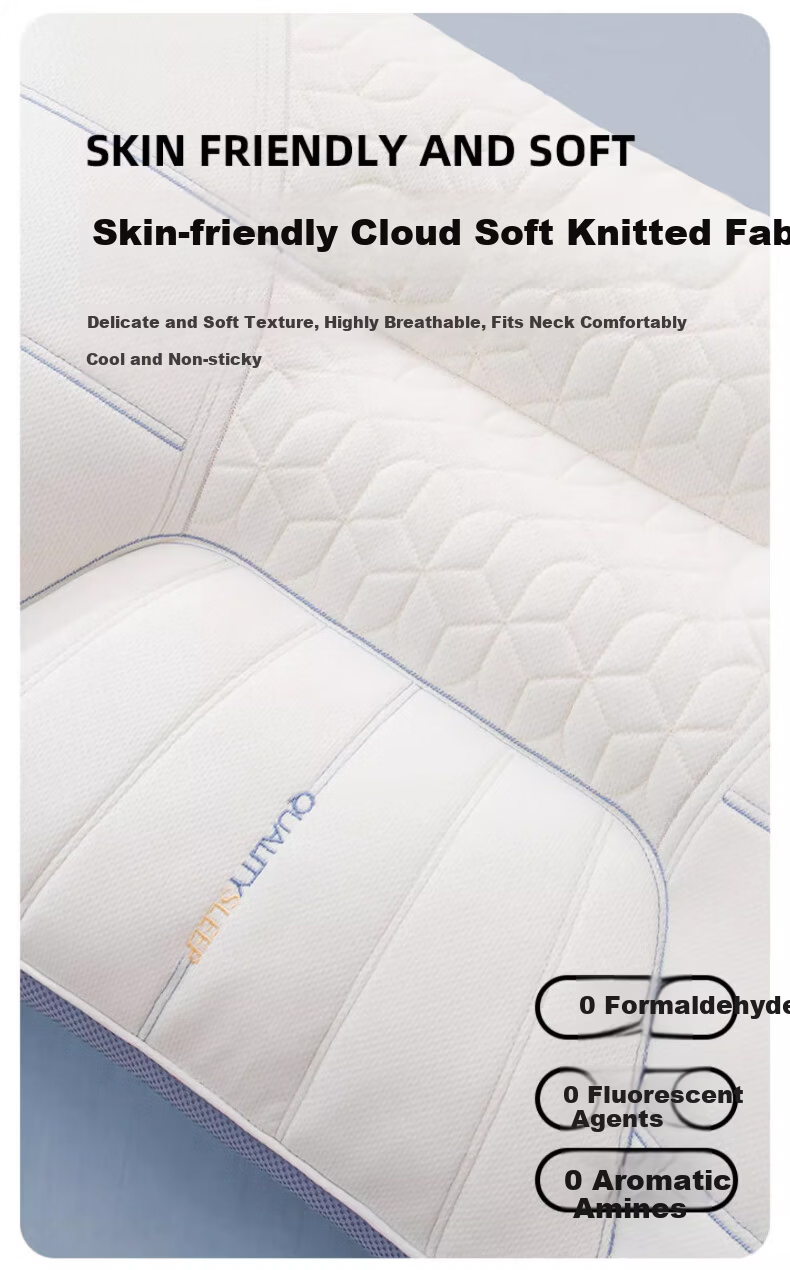 Hodo Natural Latex Pillow Core Neck Support Pillow Adult Pair Cervical Pillow Core 40*60cm 5