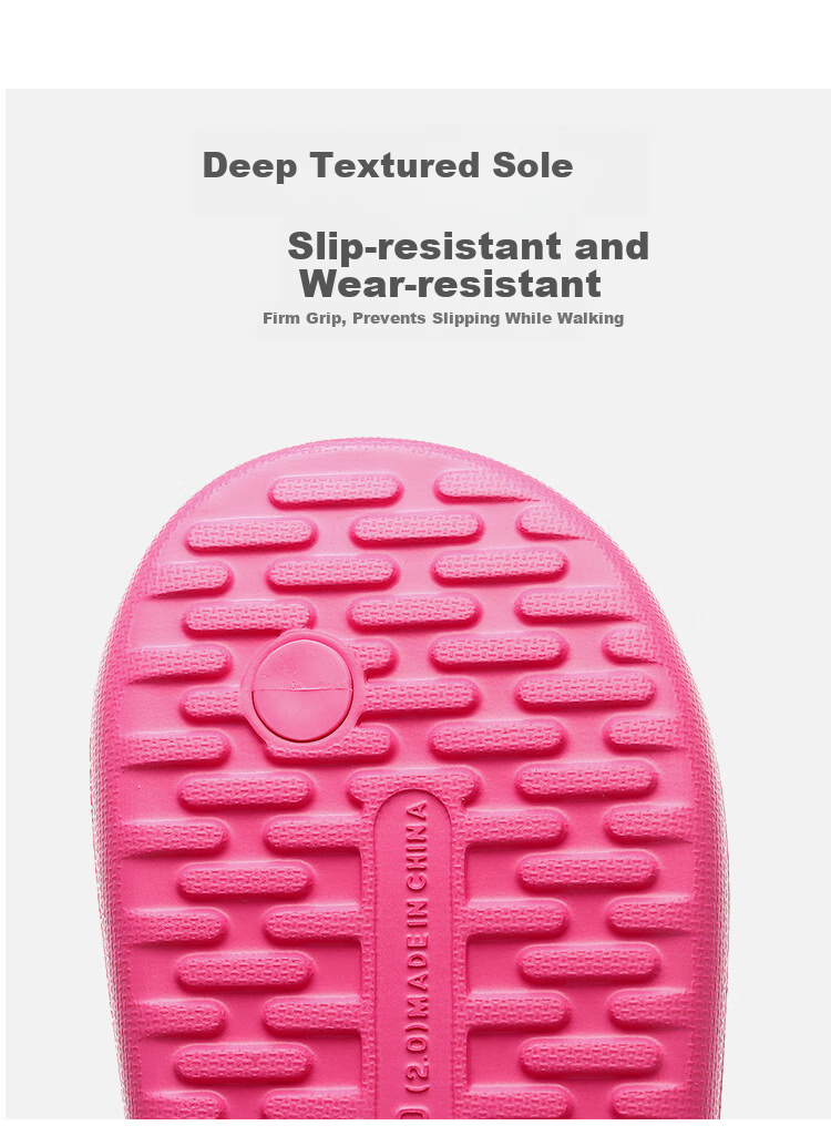 Paul Frank Women's Flip Flops Summer Outdoor Non-Slip Casual Beach EVA Sandals Light Pink Size 37-38 6