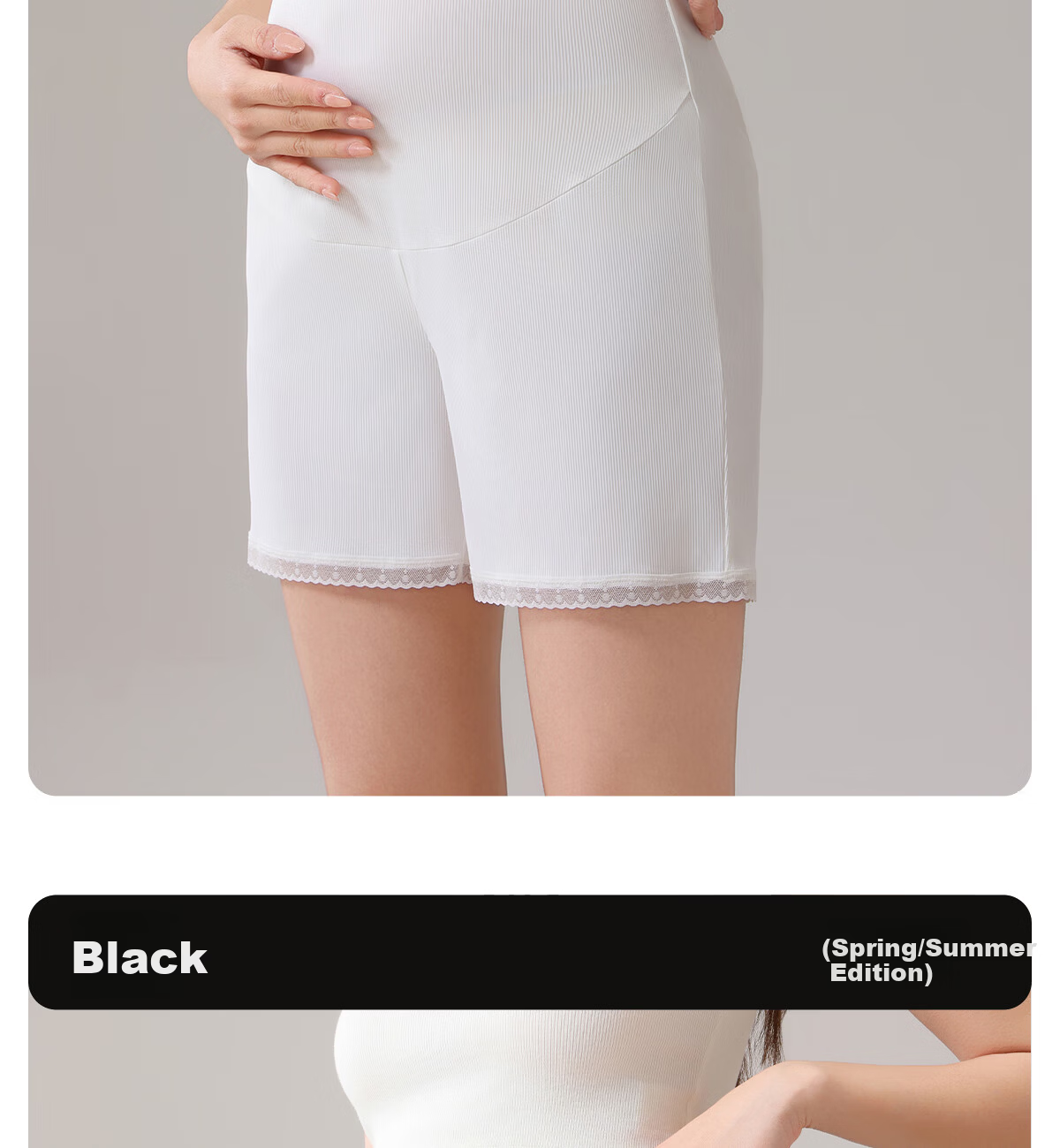 JOYNCLEON Maternity Safety Leggings Anti-Exposure Ice Silk High Waist Spring Summer Outerwear Skin Color L Jyk177099 22