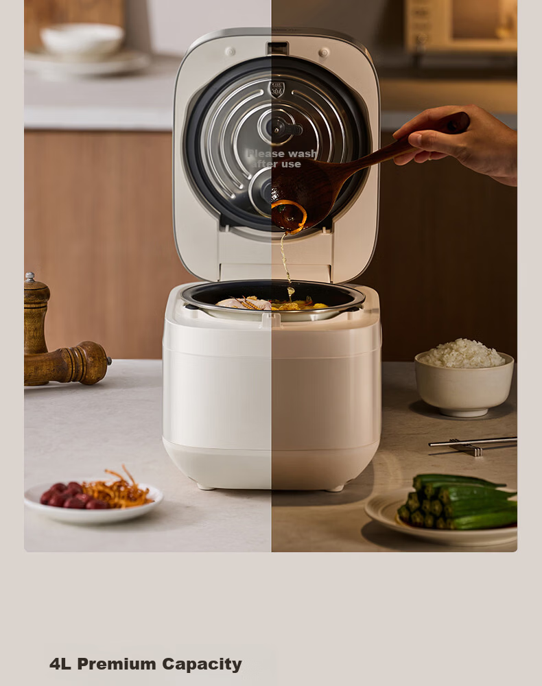 Joyoung 0 Fluoride Series Enamel Titanium IH Rice Cooker 4L 1200W Titanium Inner Pot 3-4 People Non-Teflon 6A Micro Pressure FF-PR1H02 (4L) 25