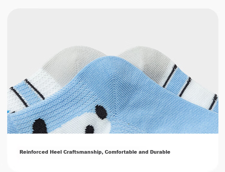 Balabala Kids Socks Summer Mesh Breathable Boys Short Socks Cute Two-Pack [Mall Same Style] 4