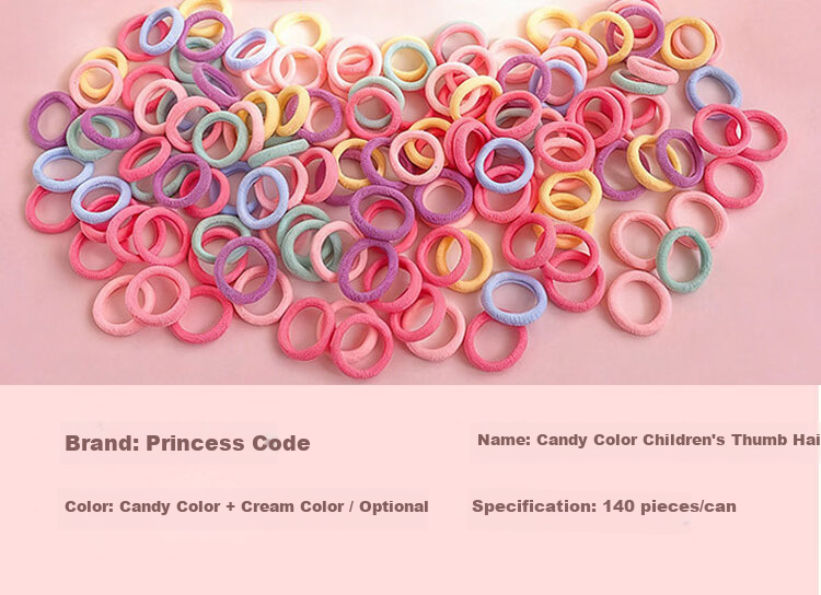 Princess Password High Elasticity Hair Tie for Girls, Gentle on Hair, Children's Hair Band, Student Rubber Band, Baby Towel Hair Ring, Infant Hair Rope 10