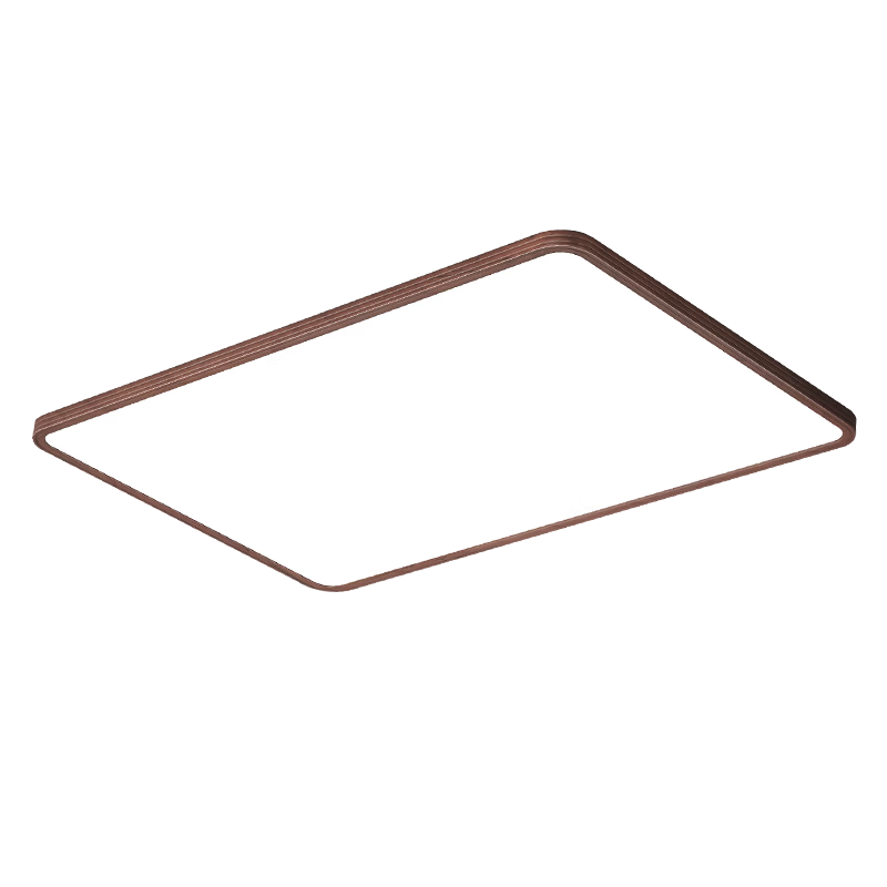 Kuka LED Ceiling Light Eye Protection Pure Light Source Simple Wood Grain Living Room Bedroom Lamp 110cm Smart Control [Installation Included]