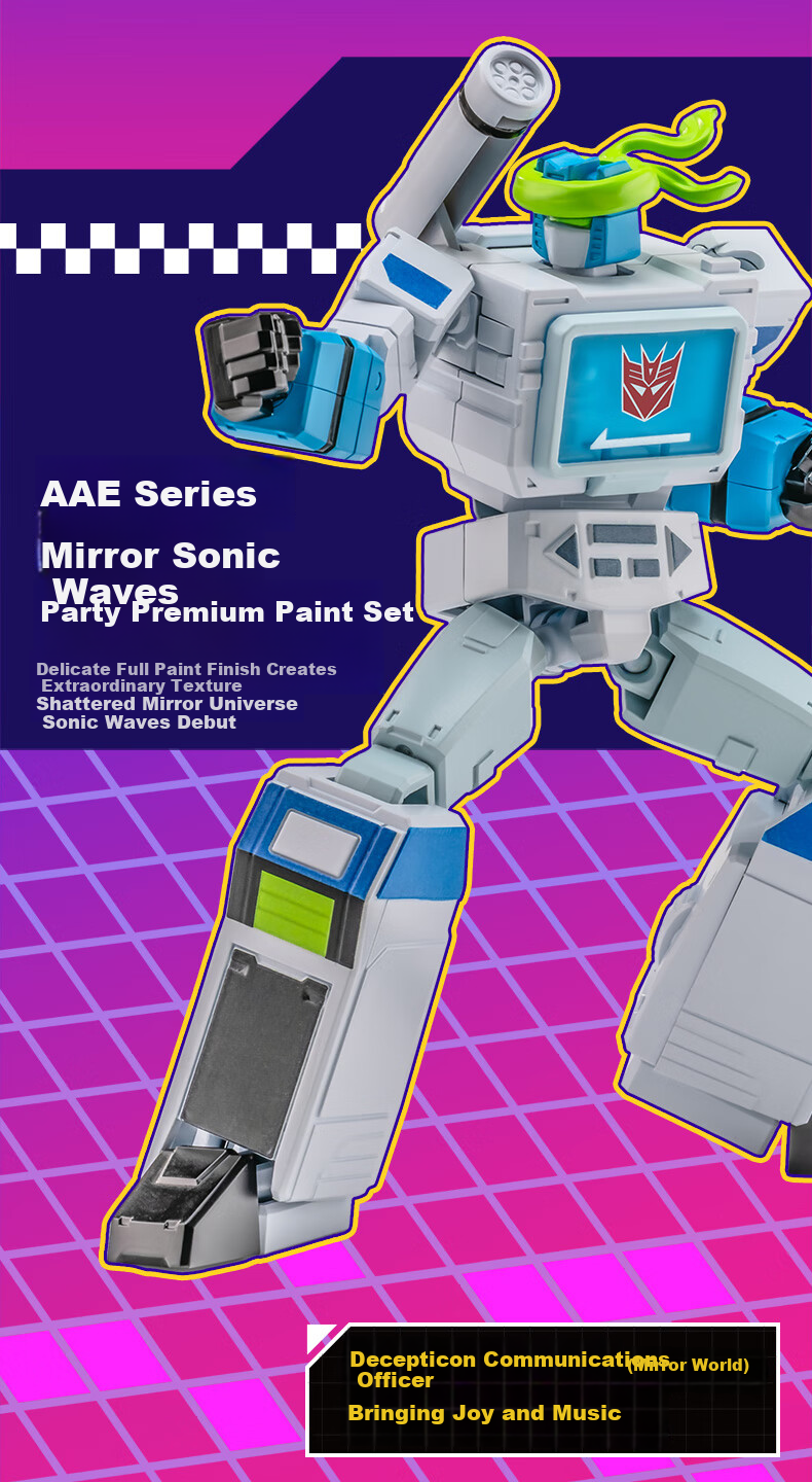 AULDEY Transformers Mirage Soundwave AAE Premium Painted Action Figure Collectible Toy for Boys Birthday Gift 12