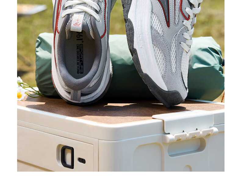 361° Wuren Outdoor Sports Shoes for Men, Commuter Thick-Soled Wear-Resistant Shock-Absorbing Wide-Fit Casual Running Shoes 672636771-1 30