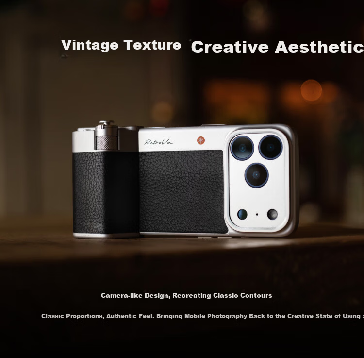 PGYTECH Apple iPhone 17 Photography Kit RetroVa Vintage Imaging Set iPhone 17 Pro Dandelion Photography Handle Long Focus Telephoto Lens Attachment 8