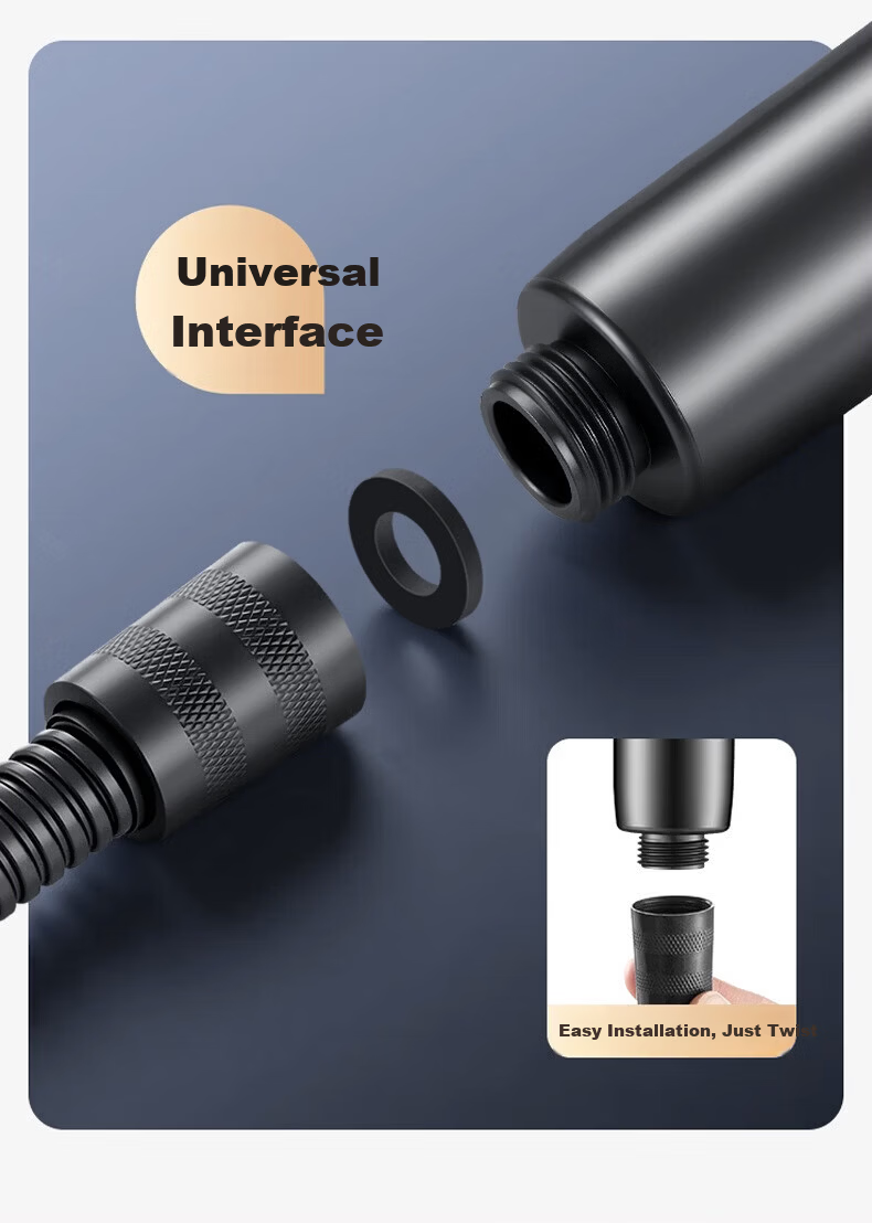 IVORPO [Germany] Turbo Boost Shower Head Set Handheld High-Pressure Powerful Water Flow Showerhead 21