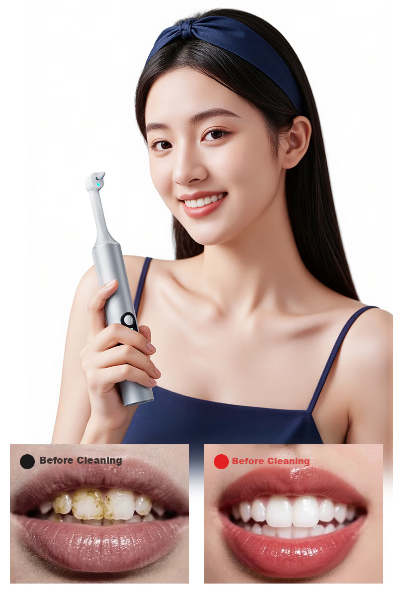 BEEMAG Tooth Polisher Dental Cleaning Tool Teeth Whitening Tartar Remover Plaque Cleaner Smoke Stain Remover Dental Care Device 6