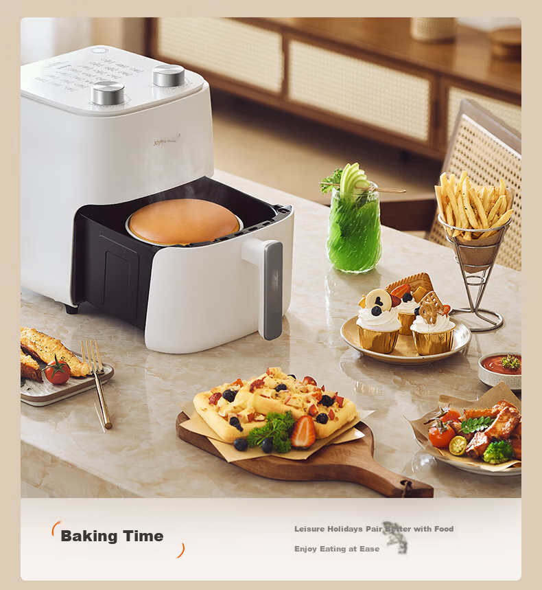Joyoung Air Fryer with Steaming And Baking Functions, Zero Fluorine Titanium Ceramic Non-Stick Home Air Fryer, 5.5L Large Capacity Beautiful Hot Air Frying Metal Inner Pot KL55-V155 15