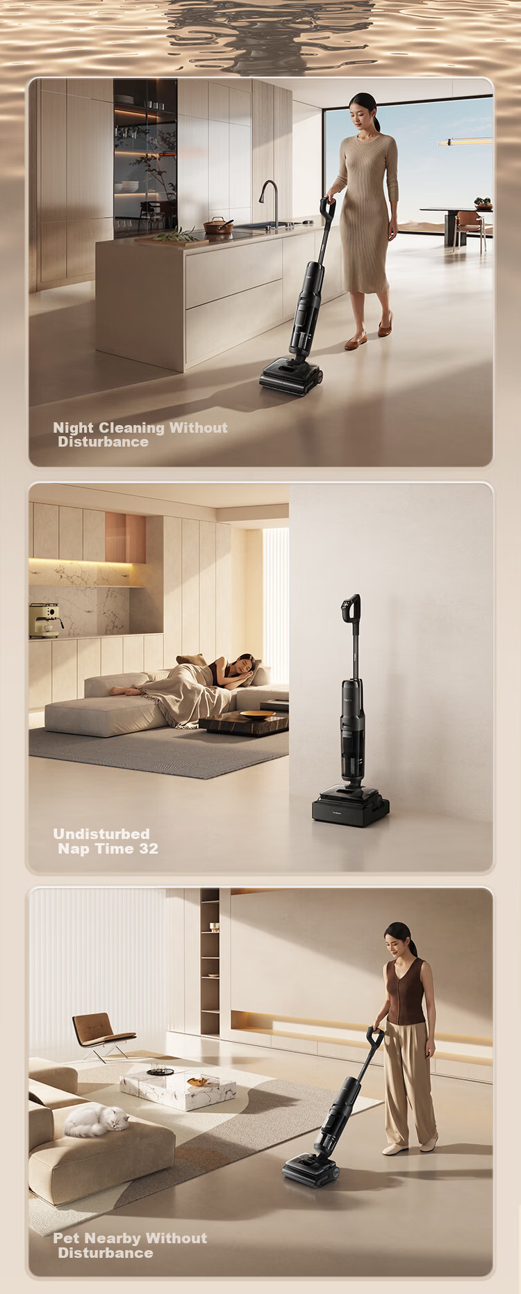 Tineco Geek Steam 2.0 Steam Mop and Vacuum Cleaner Robot with 380°C High-Temperature Steam Source and 28KPa Suction, Anti-Tangle Hair, Floor Cleaning and Mopping All-in-One 20