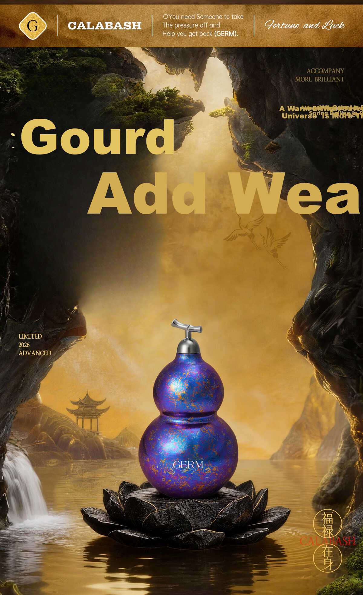 Germ Pure Titanium Gourd Insulated Bottle Unisex Gourd Water Bottle Titanium Cup Portable Straw Water Cup Holiday Gift 380ML Purple 1