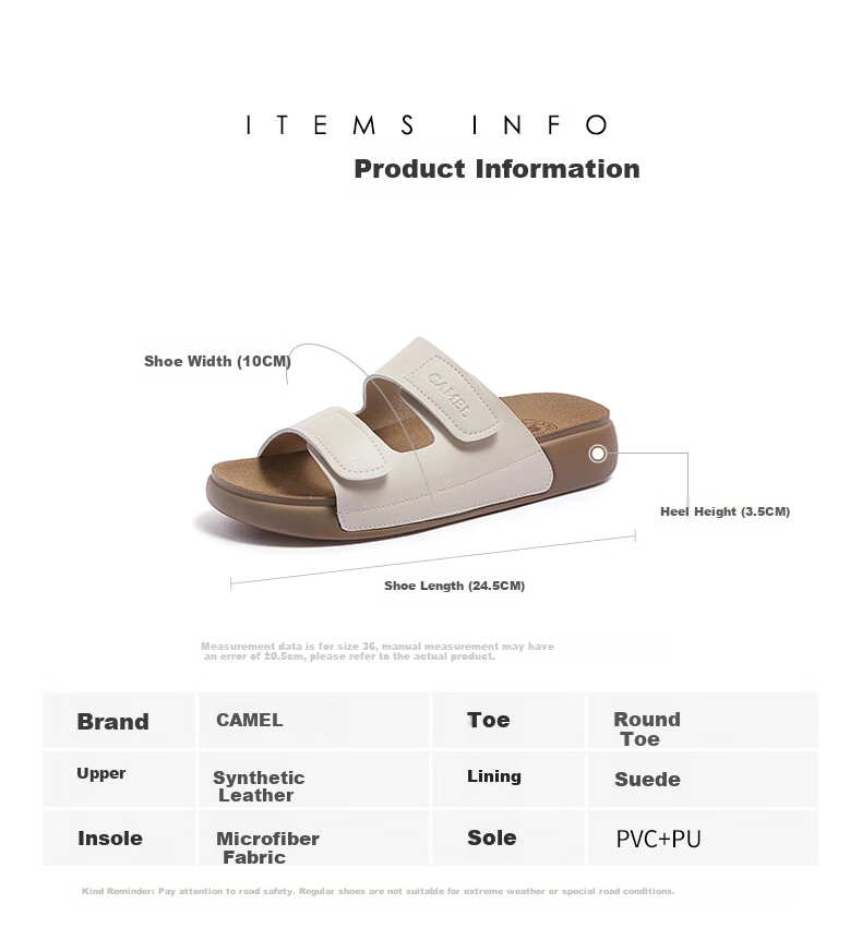CAMEL Outdoor Soft Loafers 2.0 Thick Sole Magic Tape Birkenstock Sandals L26M504019 Green (Suede) Size 37 3