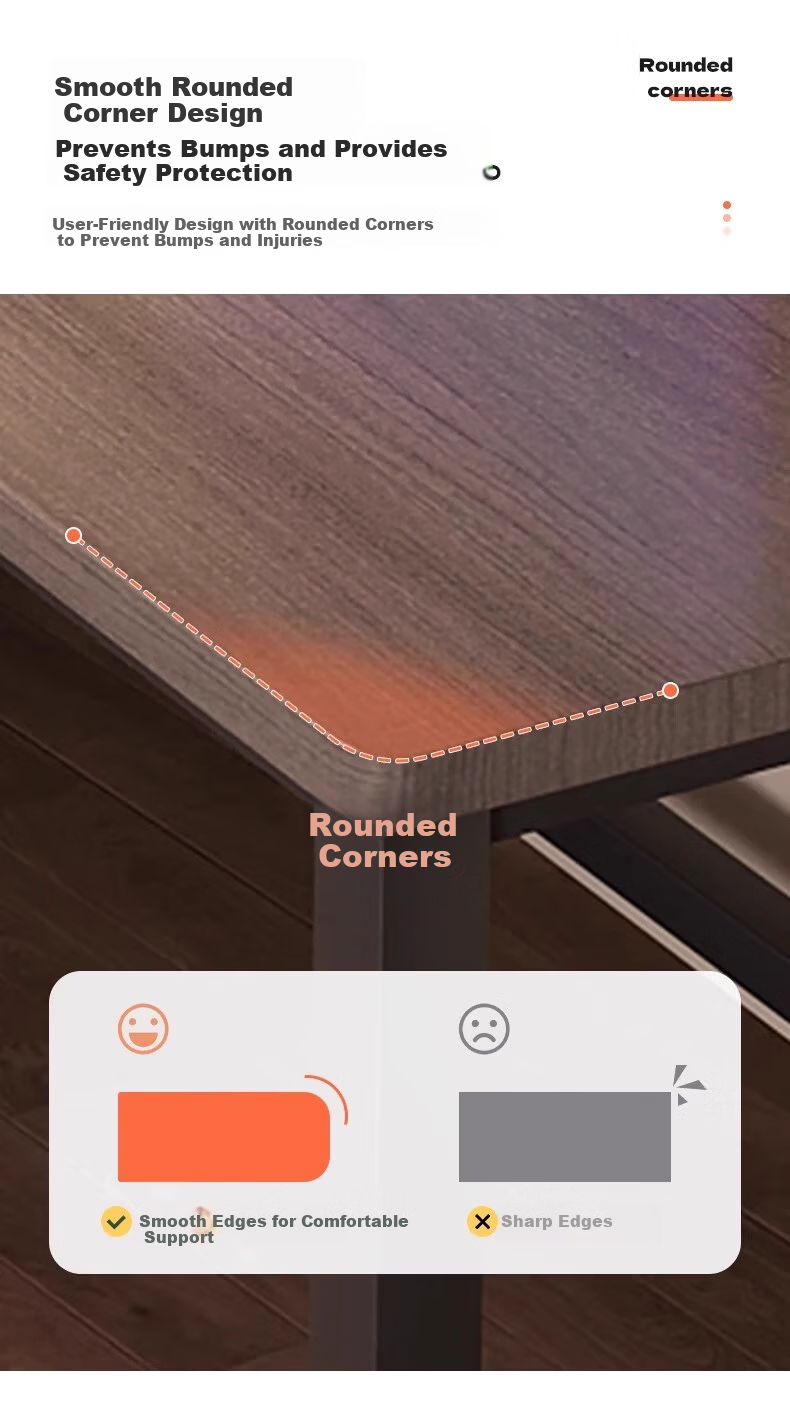 OLENOUFENG Computer Desk Gaming Desk Simple Study Desk Home Office Writing Desk Single Student Desk Long Table 6