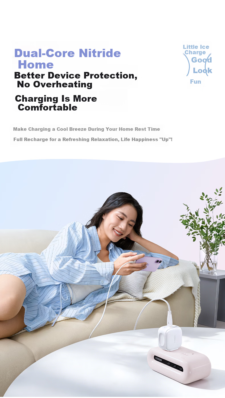 Torras Apple Charger [2026 New Model | Low Temperature Protection] iPhone 17 Pro Max 45W GaN Fast Charger Set Xiao Bing Charge Lite Compatible with Original 16 10