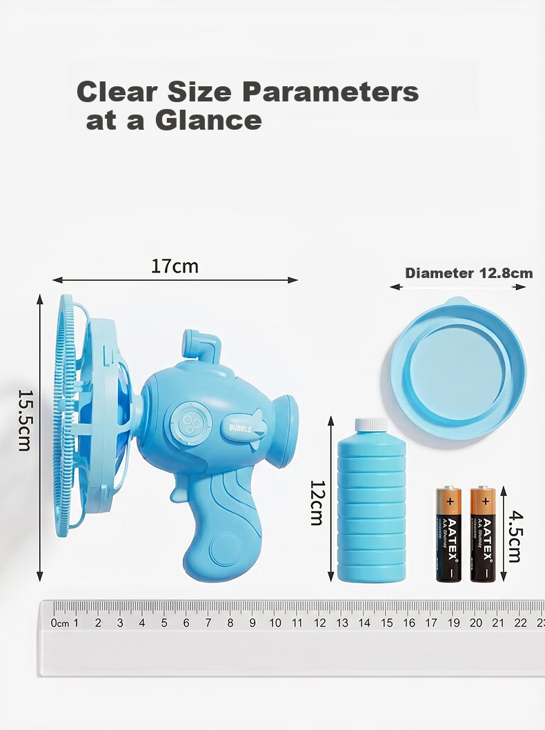Youchi Bubble Machine Children's Toy Electric Handheld Bubble Gun Outdoor Gift for Boys and Girls Ages 3-6 Birthday Children's Day 8