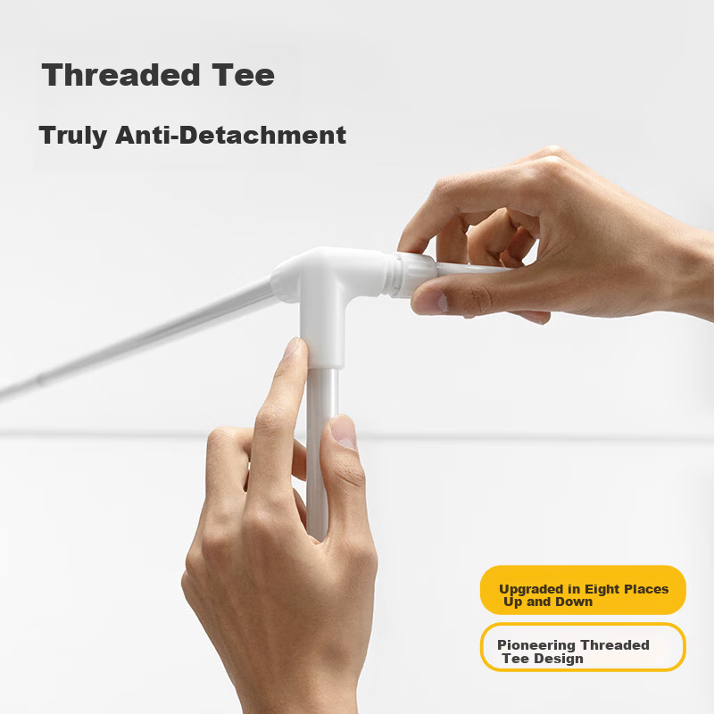 Meiduo Jia Air2 Baby Anti-Fall Mosquito Net Bed Rail 1.2x2m Home Light Blue with Threaded Three-Way Connector and Straps