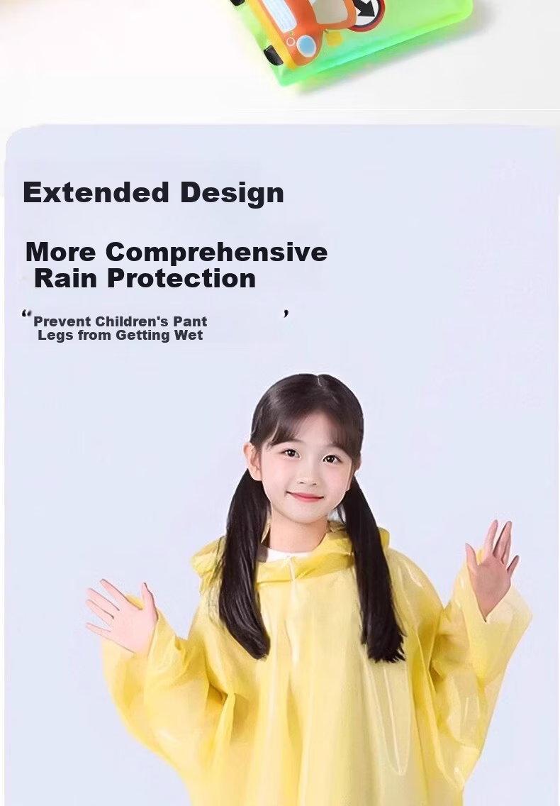 Kelorock Disposable Raincoat Thickened Extra Large Outdoor Mountaineering Hiking Portable Men's Adult Card Rain Poncho Women's Travel Essential 3