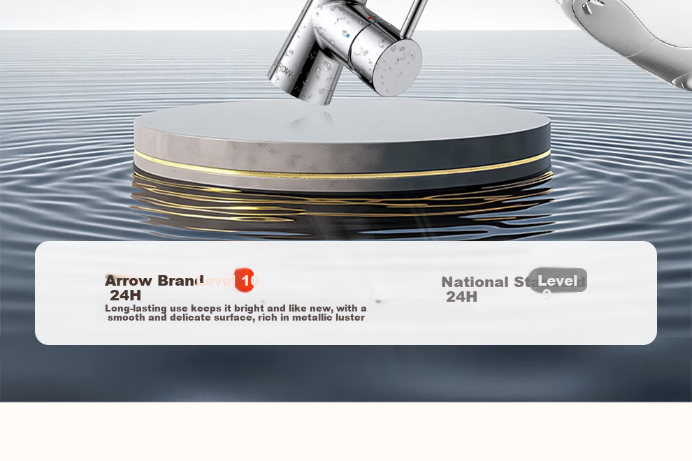 ARROW HY Kitchen Hot and Cold Water Faucet Splash-Proof Rotatable Brass Pull-Out Faucet AE45303CP 27