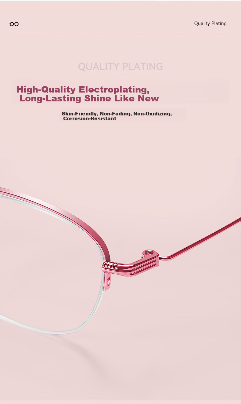 Sunset Red [Youthful Style Age-Reducing] Anti-Blue Light Fashion Ultra-Light Reading Glasses for Women E2021F 100 Degree 5