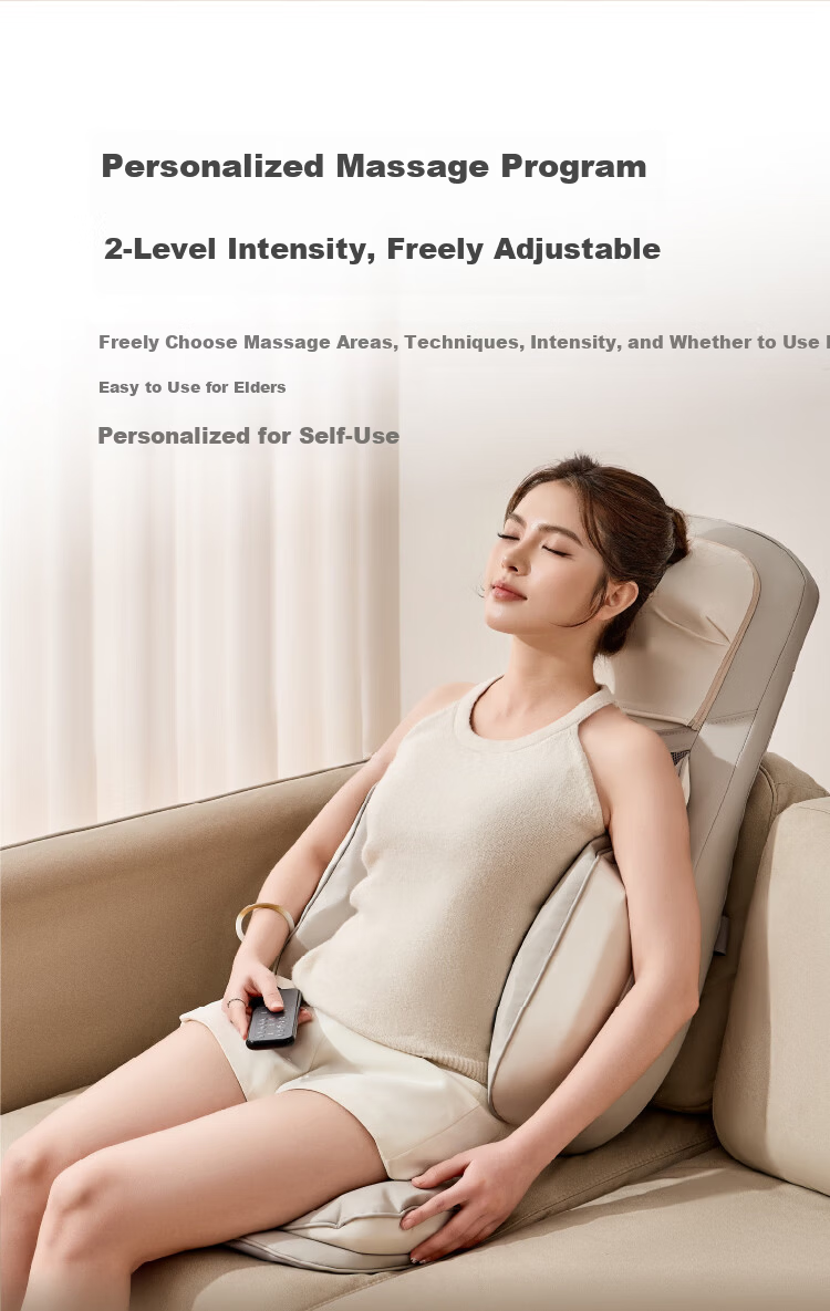 JD Jingzao Massage Cushion Z1 Multifunctional Massage Chair Massager Shoulder Neck Waist Back Hip Kneading Tapping Heating Home Seat Massager Practical Birthday Gift for Parents and Elders 12