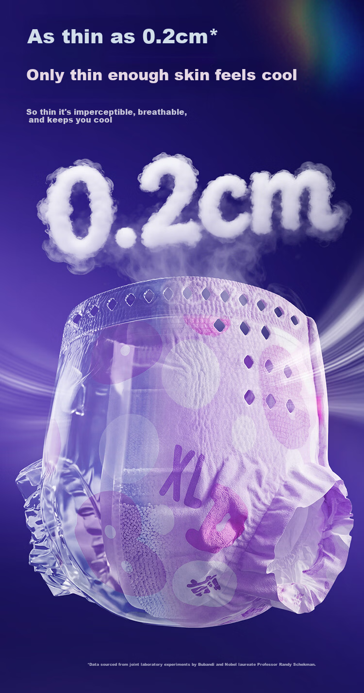 Bubandi Breathable Bubble PLUS Training Pants 4XL 24pcs Ultra-thin Dry Unisex Baby Diapers 16