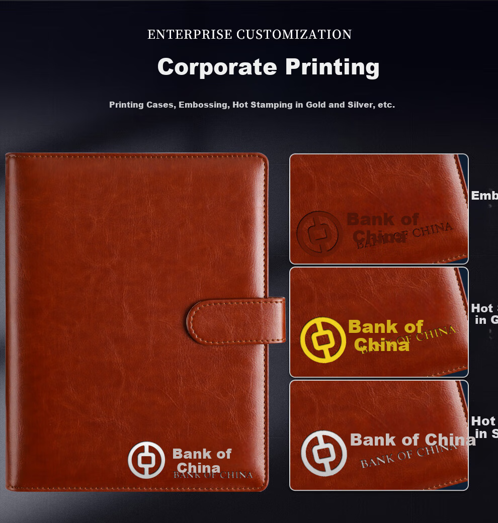 Chaoyou [Best-Selling Online], Loose-Leaf Notebook A5 Brown, 100 Sheets 200 Pages, 6-Ring Binding, Leather Cover, Business Journal, Detachable Diary, Loose-Leaf Book Brown A5 010 11