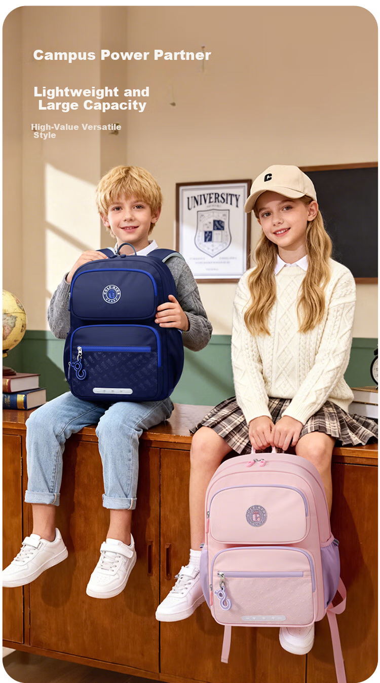 GOLF Primary School Boys Backpack Grades 1-3-6 Children's Ergonomic Large Capacity School Bag 2