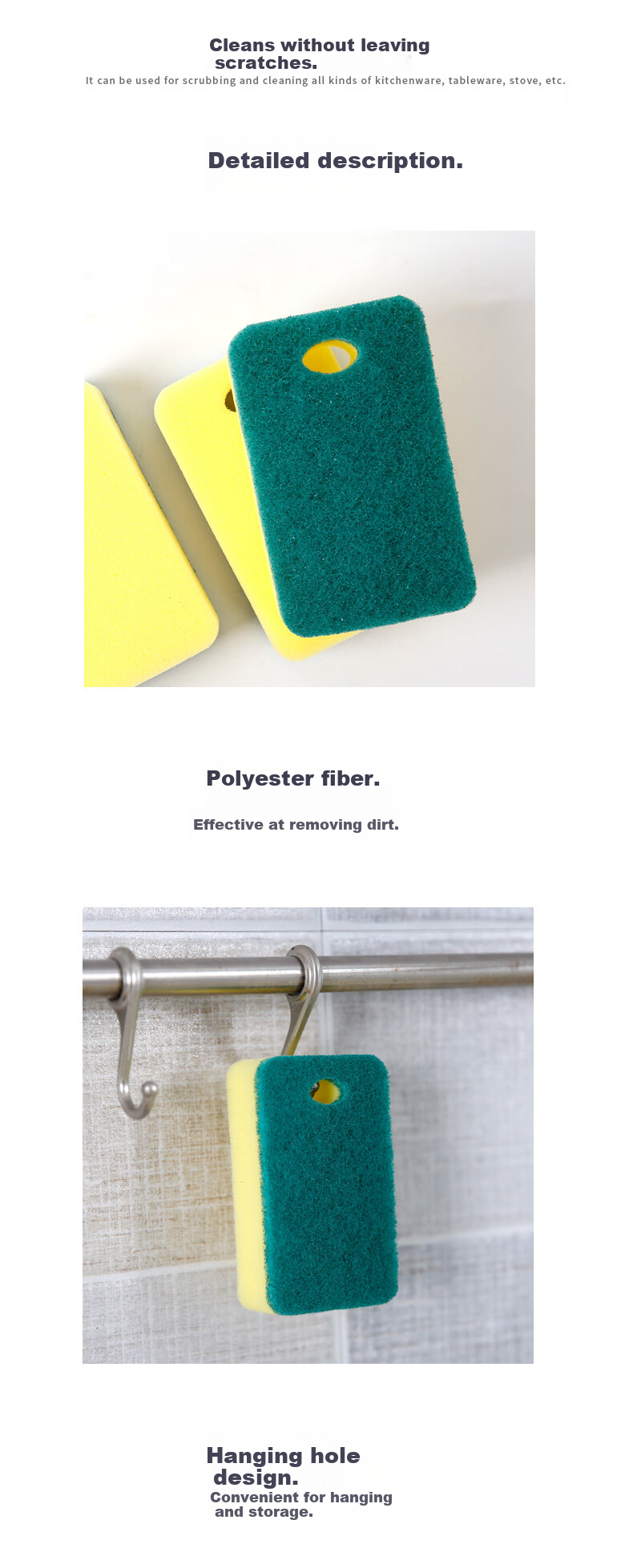 Xiyio Sponge Cleaning Pads 10 Pieces 4