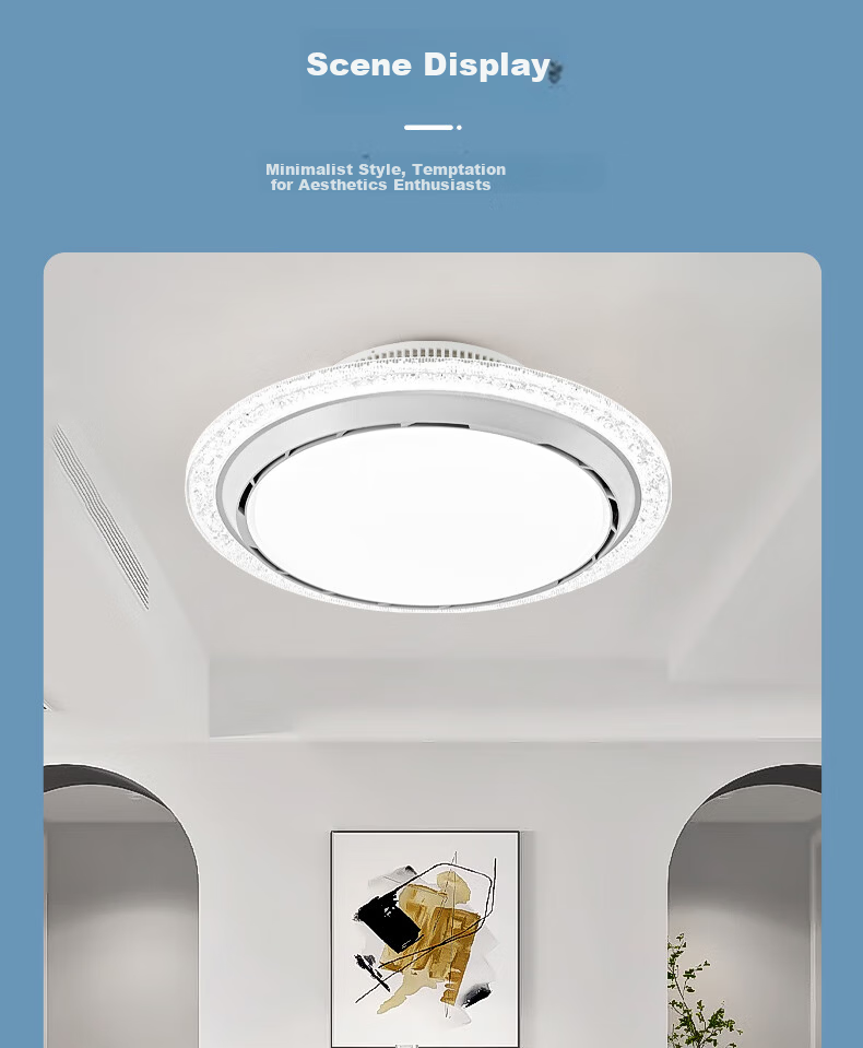 Airmate [With Installation] 360-Degree Ceiling Fan Light Integrated 2026 New Model Bedroom Eye Protection Dining Room Variable Frequency High Wind Power 17