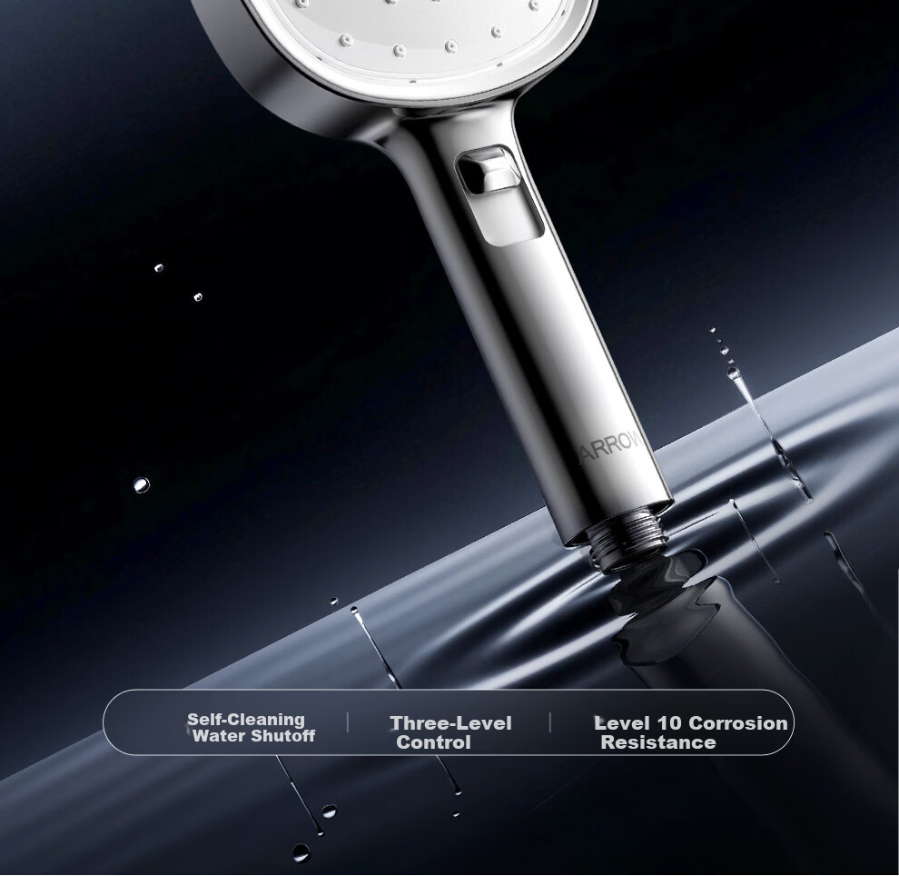 ARROW Self-Cleaning Multifunction Large Panel Handheld Shower Head High-Pressure Single Head AE58162CP 3