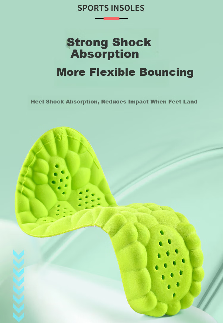 Zulijian Sports Military Training Insoles for Men, Mugwort Sweat-Absorbing, Odor-Resistant, Antibacterial, Long-Standing Arch Support, Green Gray, 2 Pairs, Size 41-42 4