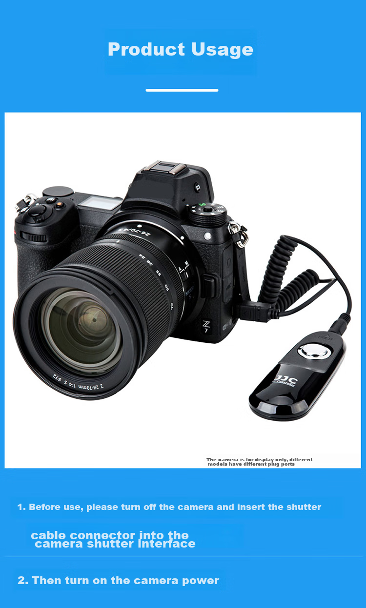 JJC Compatible with Fuji Shutter Cable, Suitable for XT4, XT30III, XT30 Second And Third Generation, XPRO3, XA7, X100VI, GFX100S, XH2S Cameras, Wired Remote Control RR-100 7