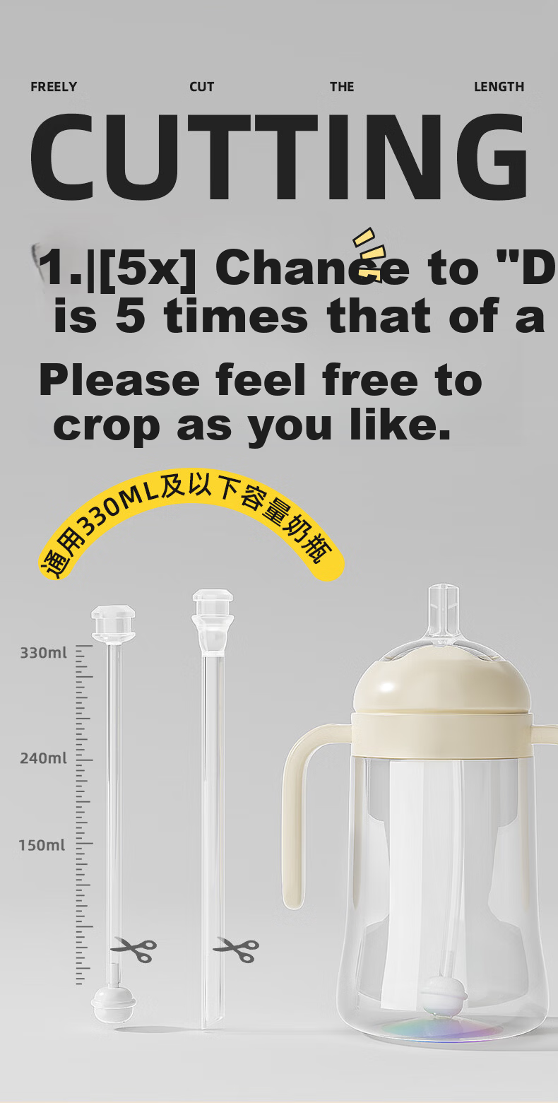 Anpei Training Drinking Spout Straight Straw Set for 12+ Months Accessories [Compatible with bebebus Rainbow Training Cup] 21