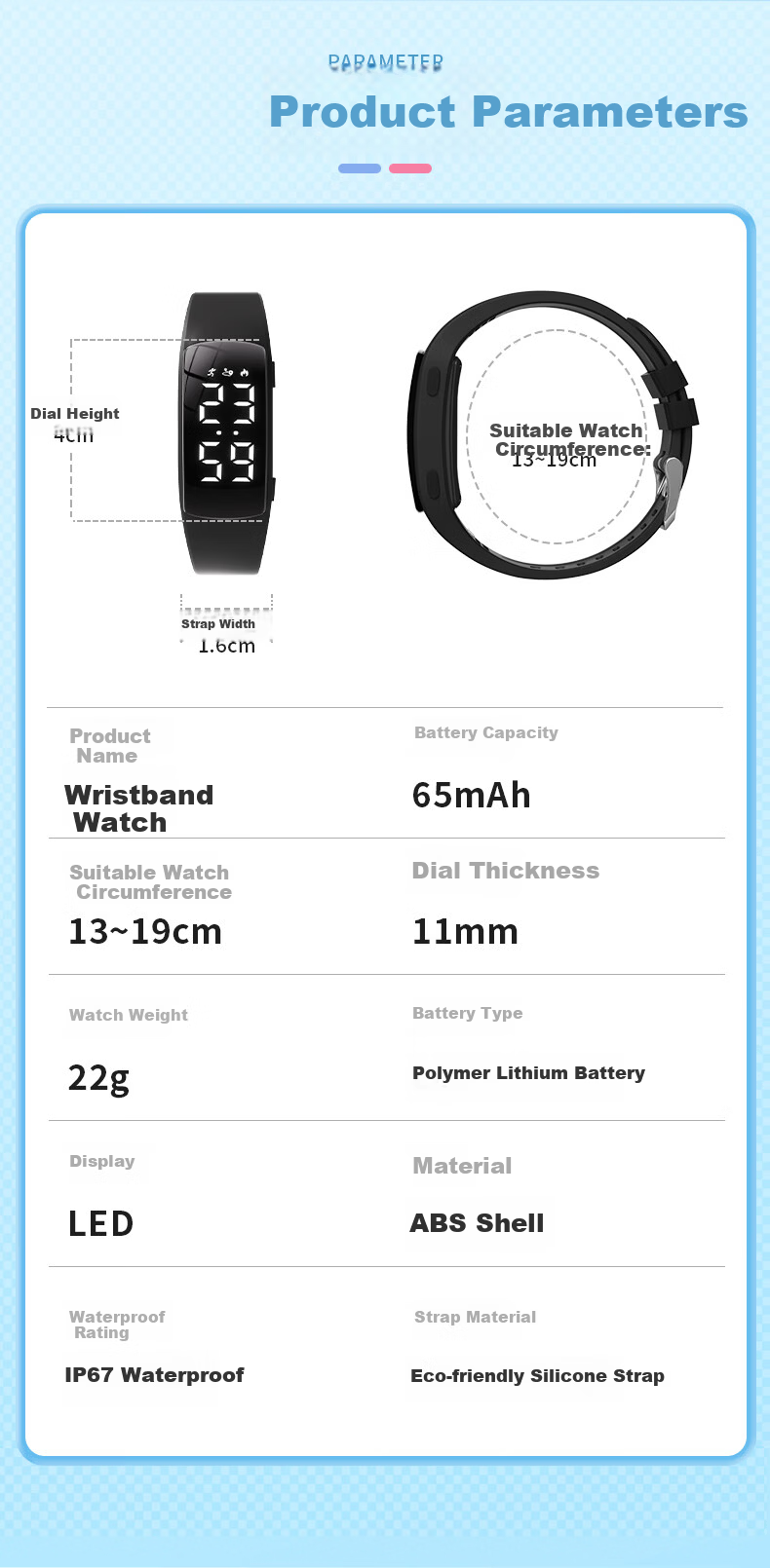 Koshi Student Watch Children's Waterproof Smart Silent Alarm Multifunctional Sports Electronic Watch for Boys Junior High School 6