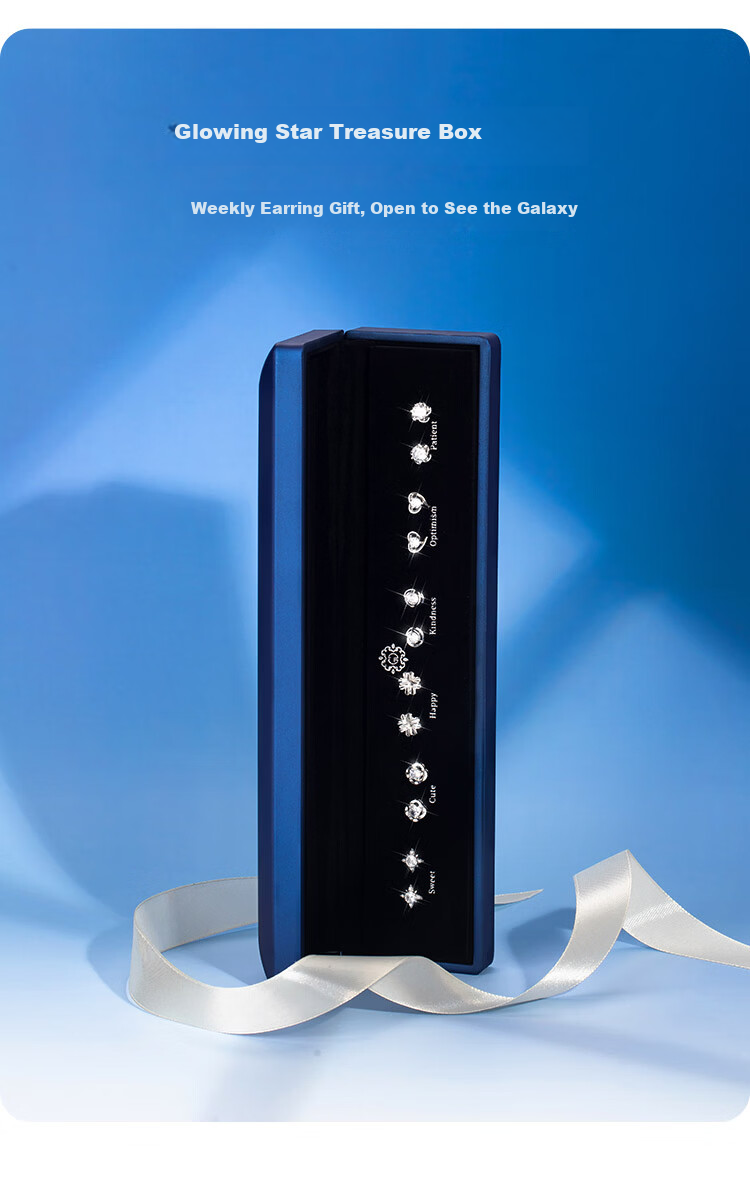 Mini&yaya 【Price Guarantee 618】999 Silver Needle Weekly Day Earrings Luxury Ear Jewelry Set 2026 New Birthday Gift 6