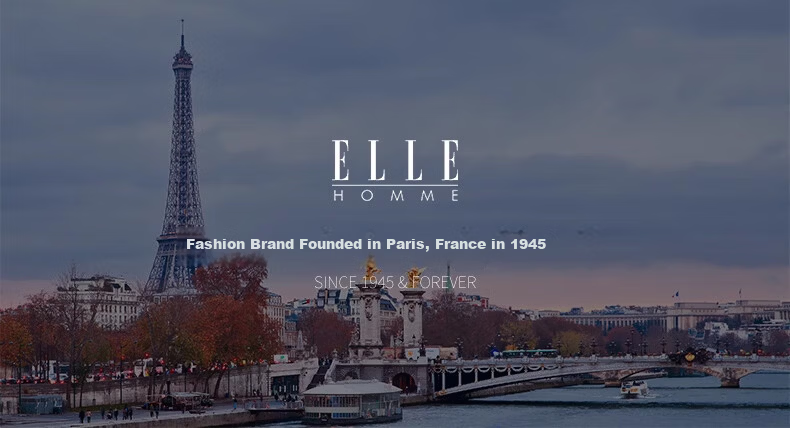 ELLE HOMME French Brand Men's Genuine Leather Automatic Buckle Belt Cowhide Waistband Gift Box Birthday Gift for Husband Father's Day 1