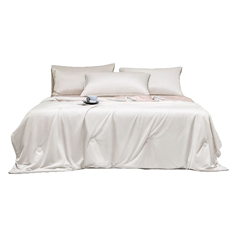 MUJI Class A Cooling Ice Silk Summer Quilt Lightweight Thin Quilt Machine Washable Single Dormitory Air Conditioning Quilt 1.5x2m