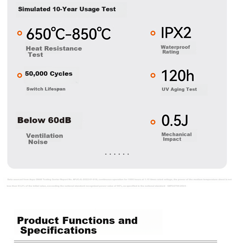 AUPU Smart Bathroom Heater Q360A3-Air with Thermal Ring Deodorization, Warm Air, Lighting, and Exhaust Integration 22