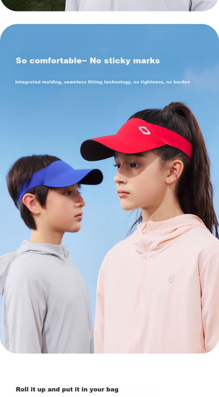 Balabala Kids Summer New Open-Top Hat Boys Girls Sun Protection Comfortable Portable Outdoor Casual Cap 3