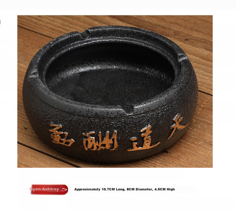 Bangu Mountain Home Ceramic Ashtray Upgrade No Lid Chinese Style Creative Personalized Office Decor 3