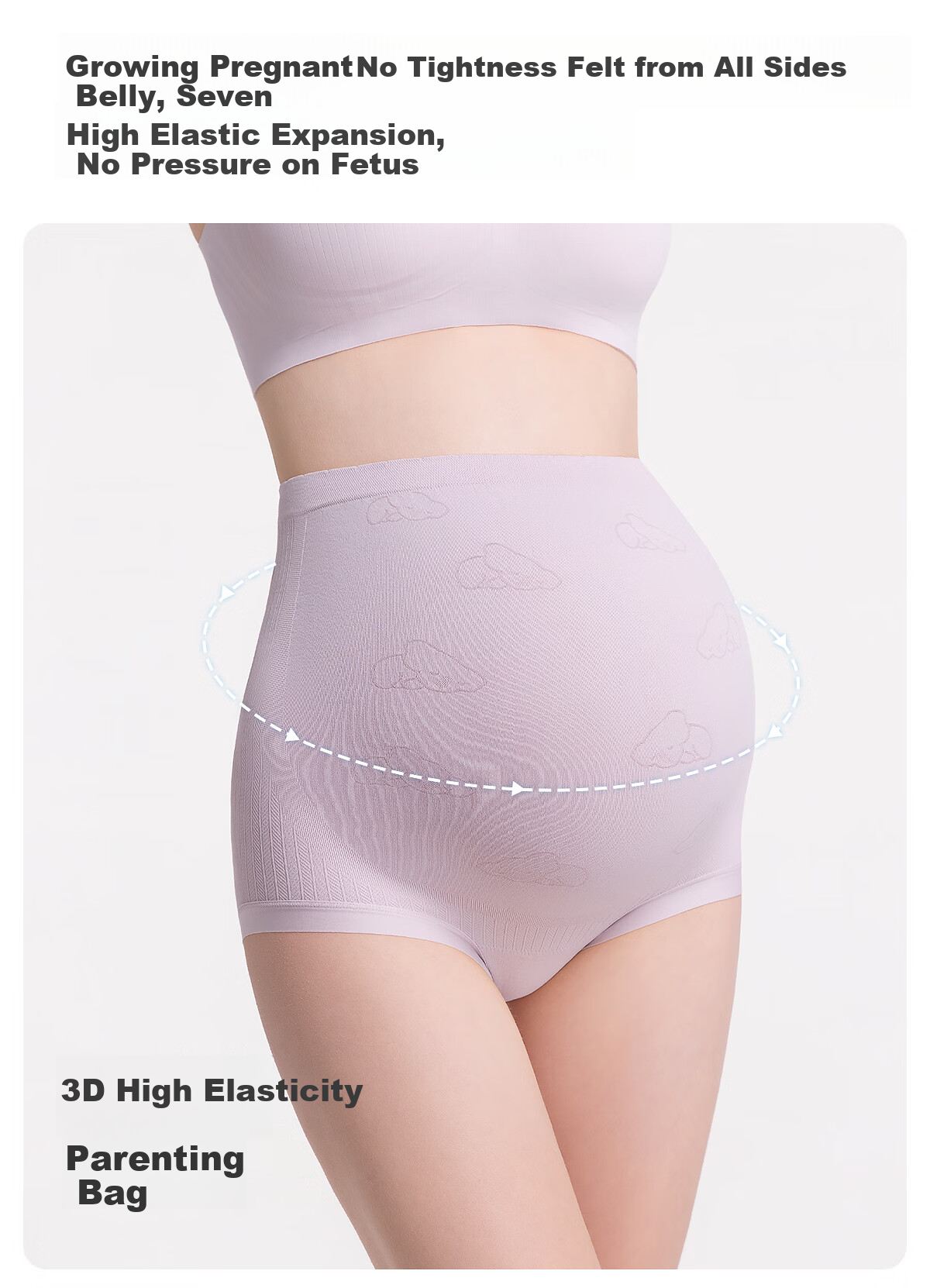 JOYNCLEON Maternity High-Waist Seamless Pregnancy Underwear 3-Pack XL Jnk198359 10